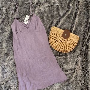 Lavender mini dress